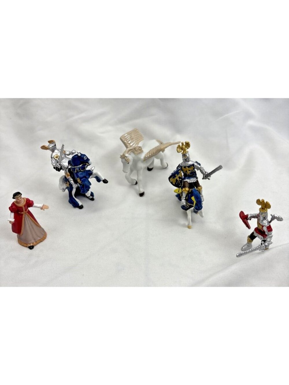 Papo Medieval Era Horses Knights Lot Plastic Toys 2006 & 2012